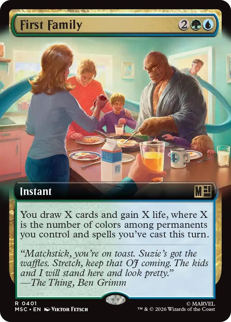 Image for First Family (Extended Art) (401) (MSC) - Magic: The Gathering