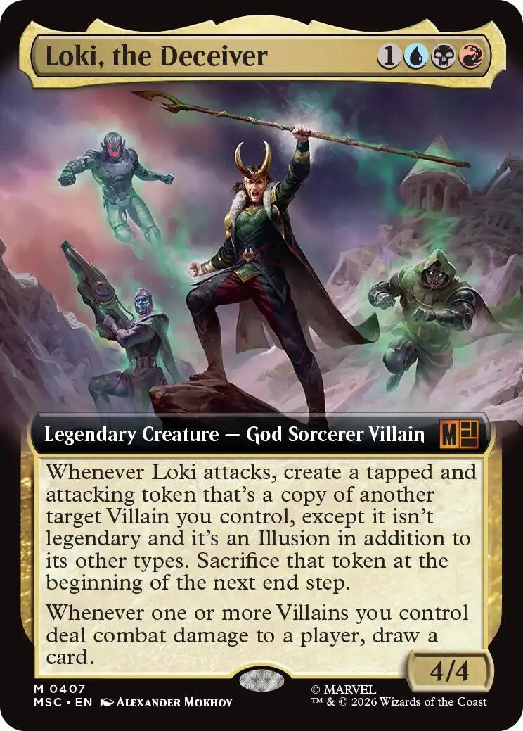Image for Loki, the Deceiver (Extended Art) (407) (MSC) - Magic: The Gathering