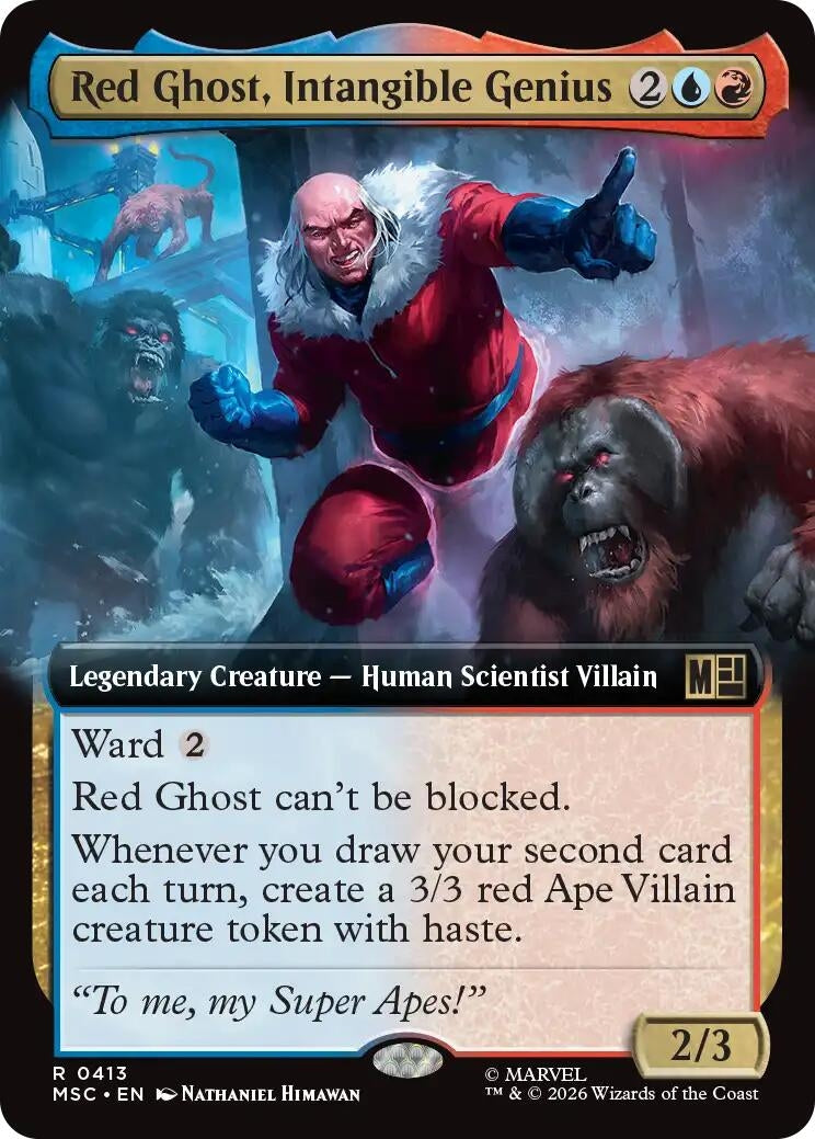 Image for Red Ghost, Intangible Genius (Extended Art) (413) (MSC) - Magic: The Gathering