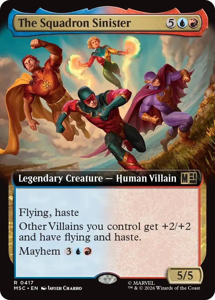 Image for The Squadron Sinister (Extended Art) (417) (MSC) - Magic: The Gathering