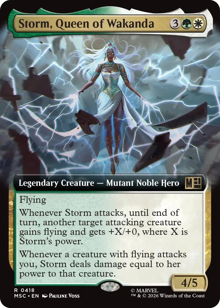 Image for Storm, Queen of Wakanda (Extended Art) (418) (MSC) - Magic: The Gathering