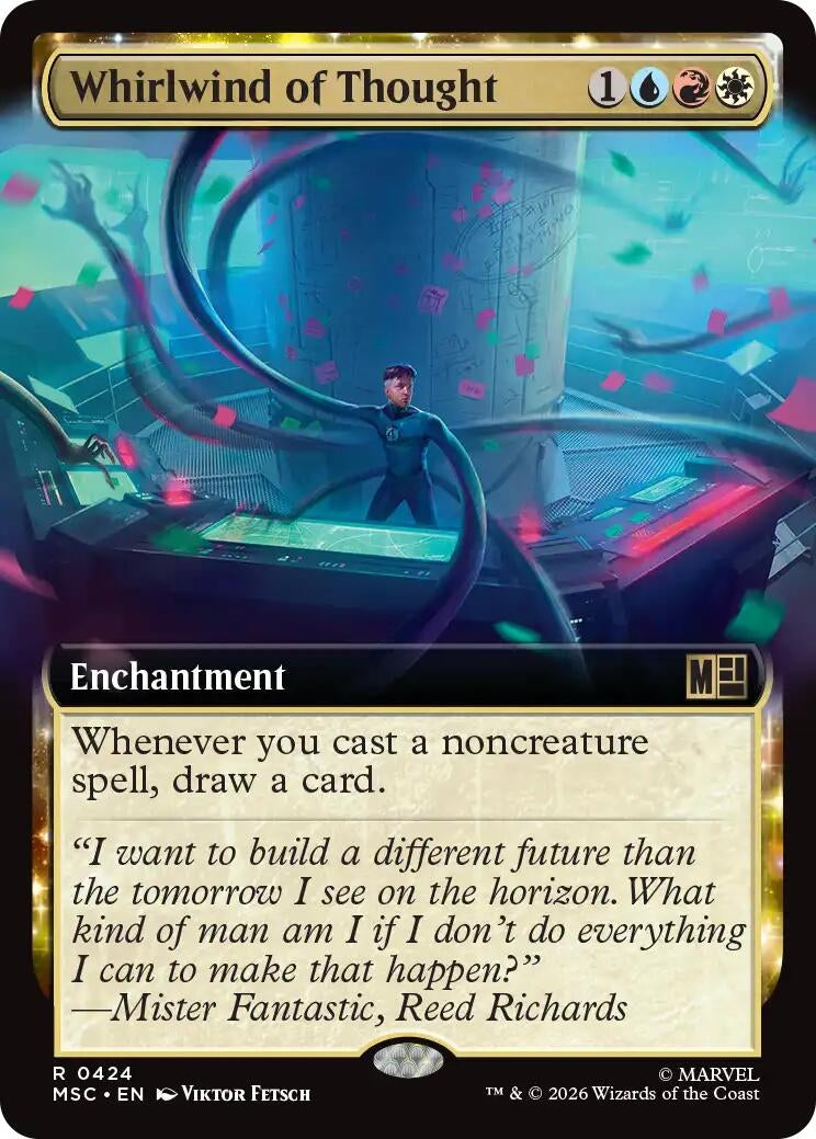 Image for Whirlwind of Thought (Extended Art) (424) (MSC) - Magic: The Gathering