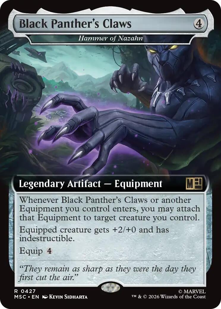 Image for Black Panther's Claws - Hammer of Nazahn (Extended Art) (427) (MSC) - Magic: The Gathering