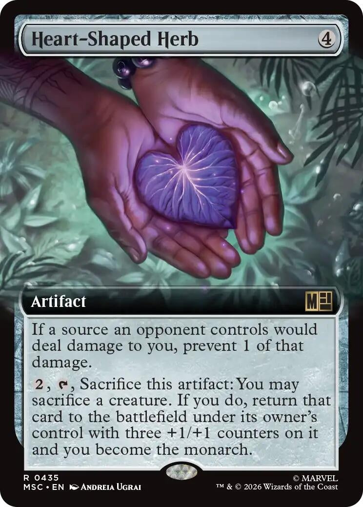 Image for Heart-Shaped Herb (Extended Art) (435) (MSC) - Magic: The Gathering
