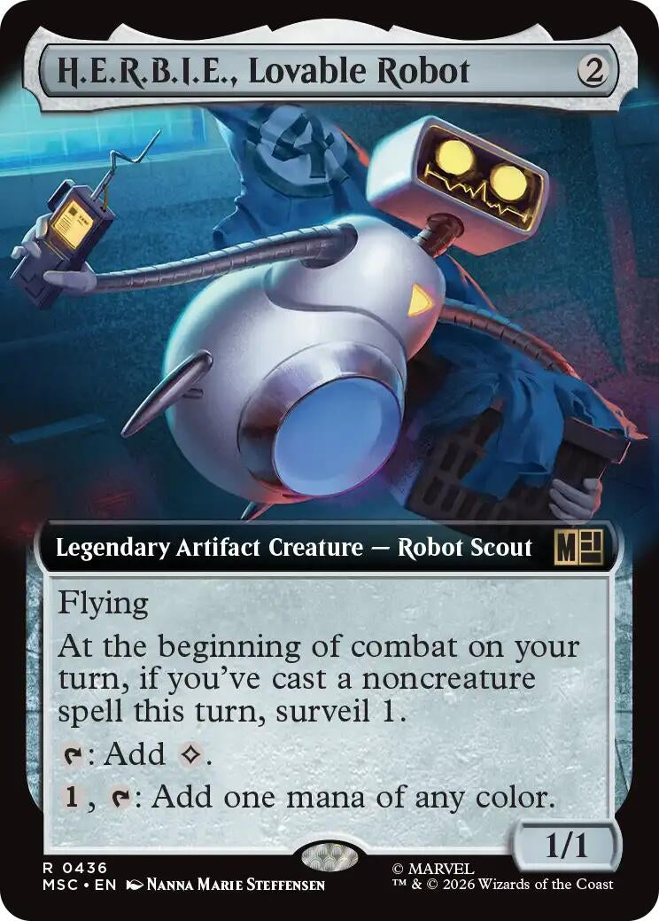 Image for H.E.R.B.I.E., Lovable Robot (Extended Art) (436) (MSC) - Magic: The Gathering