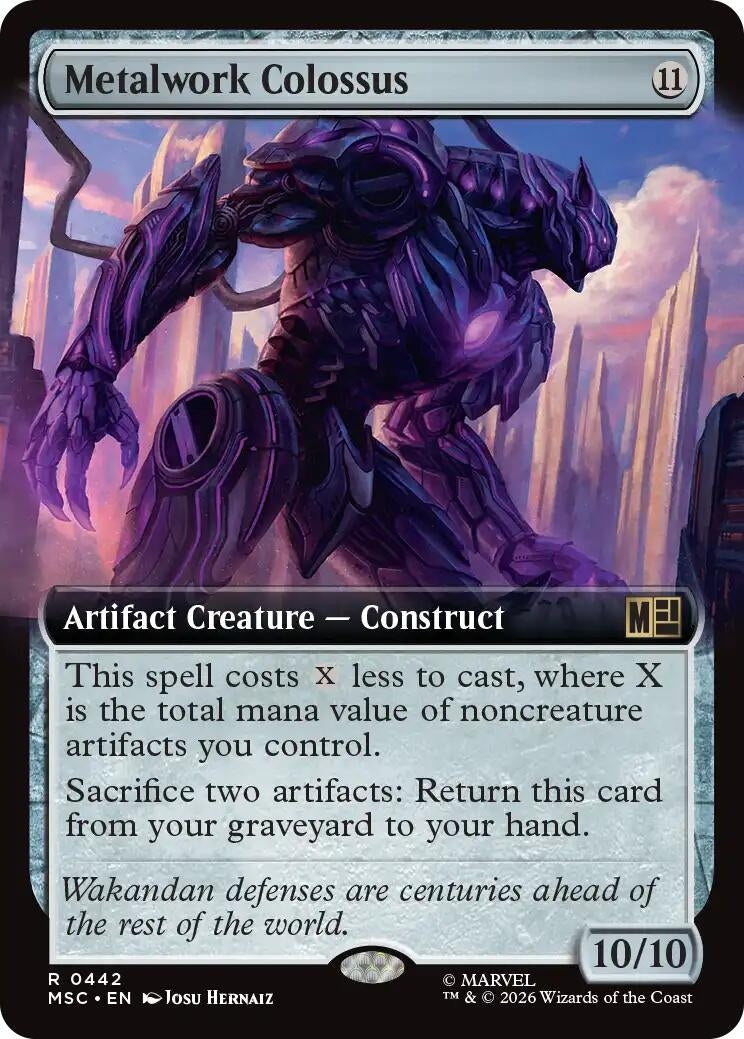 Image for Metalwork Colossus (Extended Art) (442) (MSC) - Magic: The Gathering