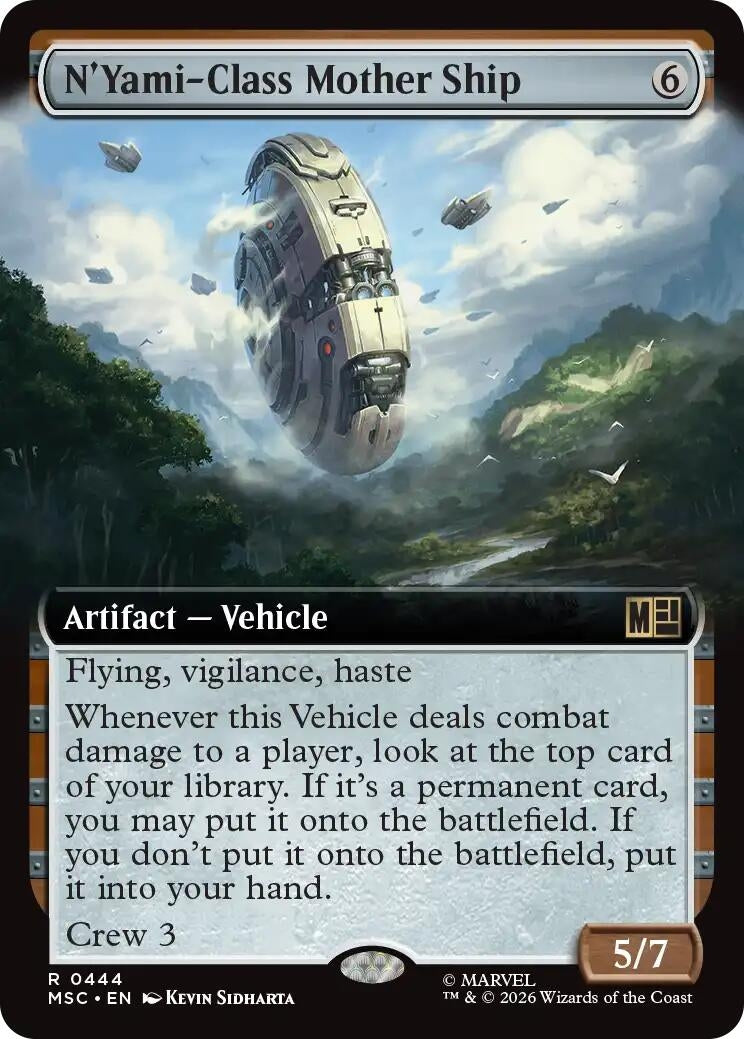 Image for N'Yami-Class Mother Ship (Extended Art) (444) (MSC) - Magic: The Gathering