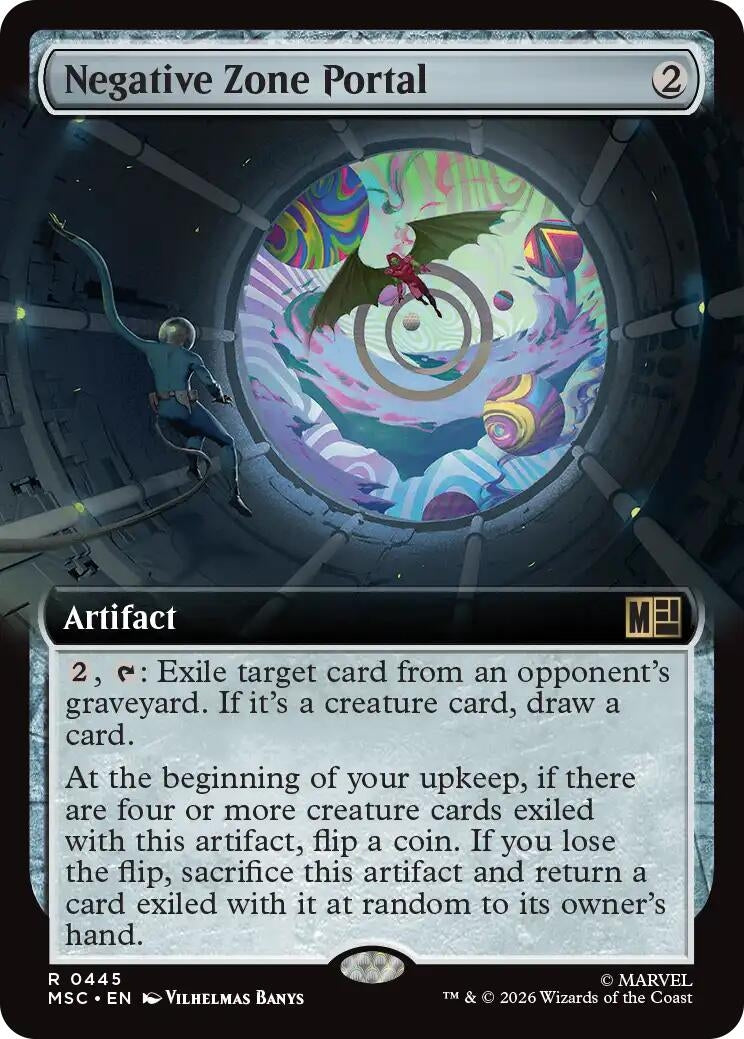 Image for Negative Zone Portal (Extended Art) (445) (MSC) - Magic: The Gathering