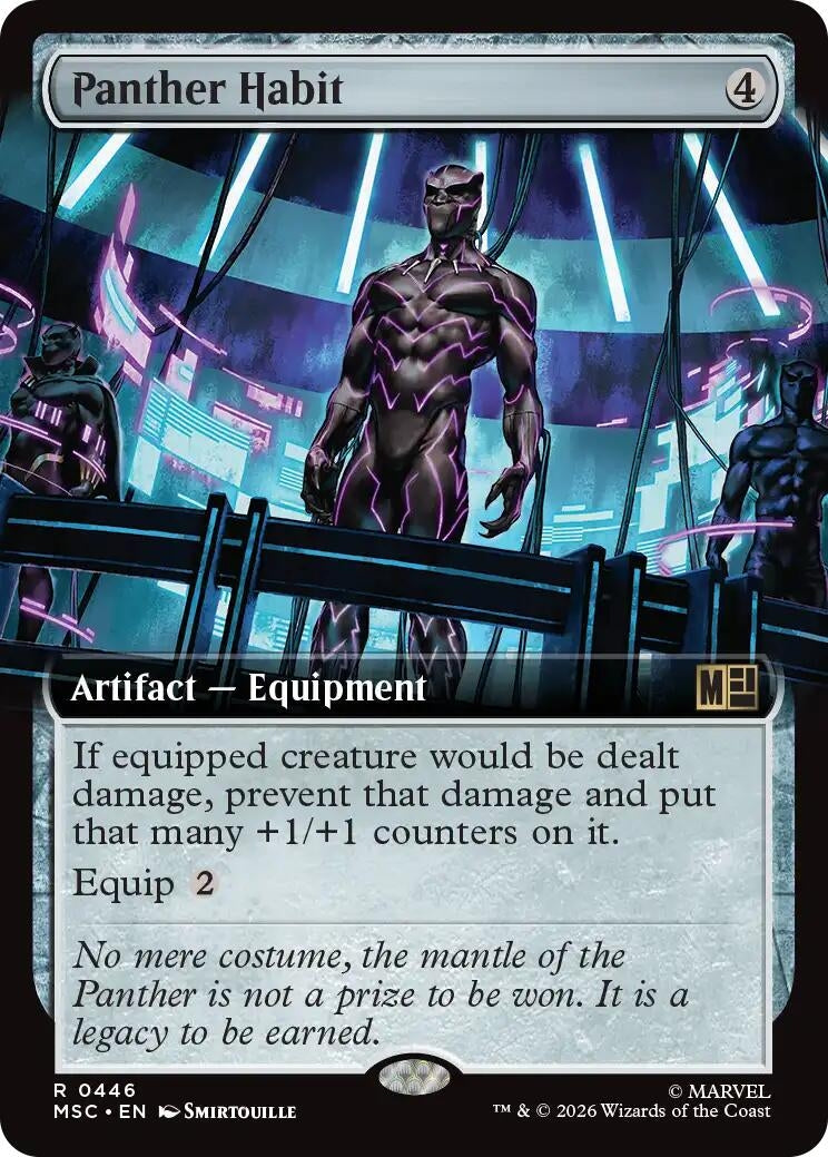 Image for Panther Habit (Extended Art) (446) (MSC) - Magic: The Gathering