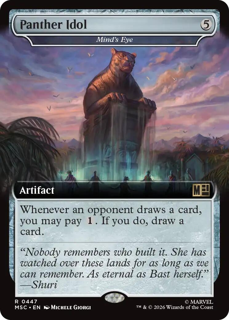 Image for Panther Idol - Mind's Eye (Extended Art) (447) (MSC) - Magic: The Gathering