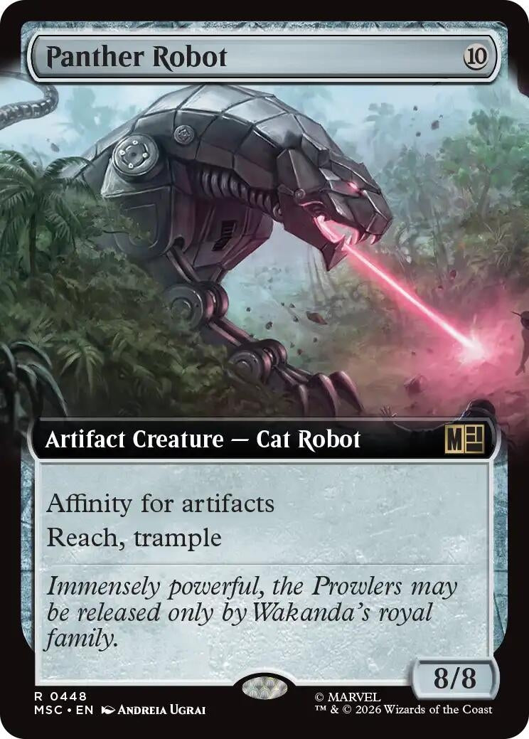 Image for Panther Robot (Extended Art) (448) (MSC) - Magic: The Gathering
