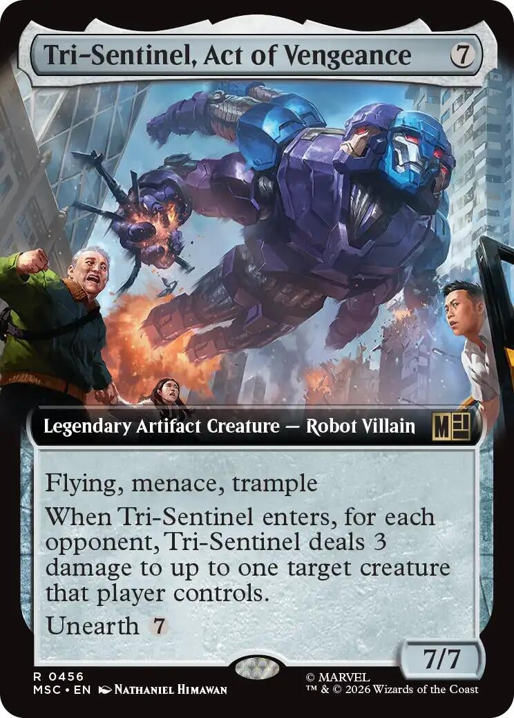 Image for Tri-Sentinel, Act of Vengeance (Extended Art) (456) (MSC) - Magic: The Gathering