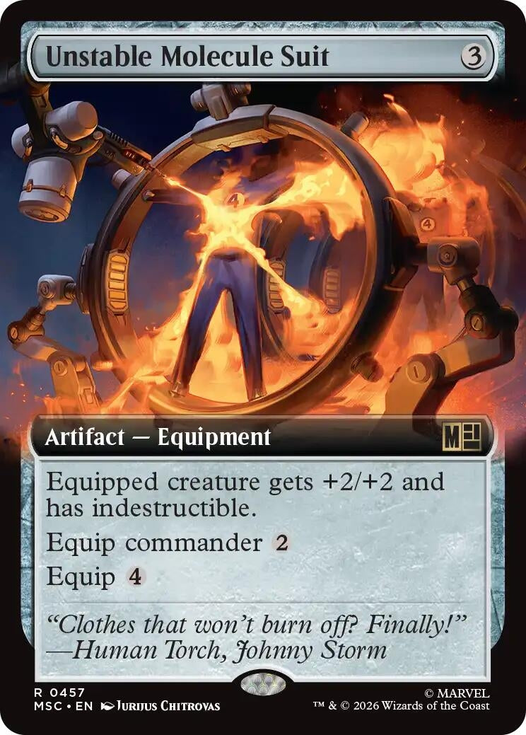 Image for Unstable Molecule Suit (Extended Art) (457) (MSC) - Magic: The Gathering