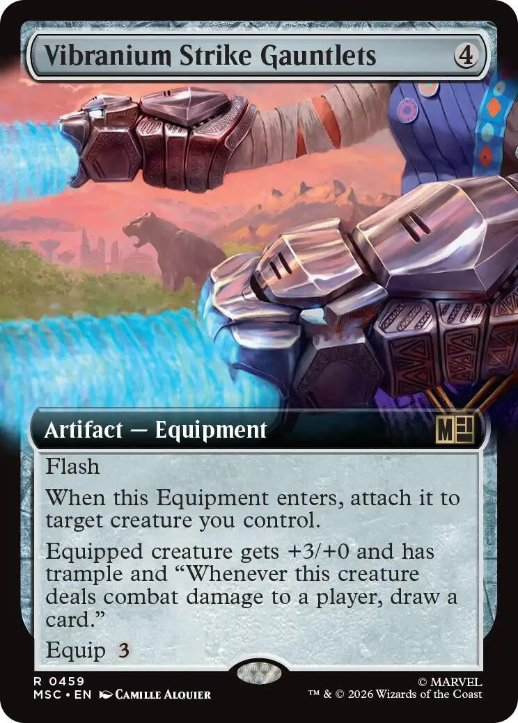 Image for Vibranium Strike Gauntlets (Extended Art) (459) (MSC) - Magic: The Gathering