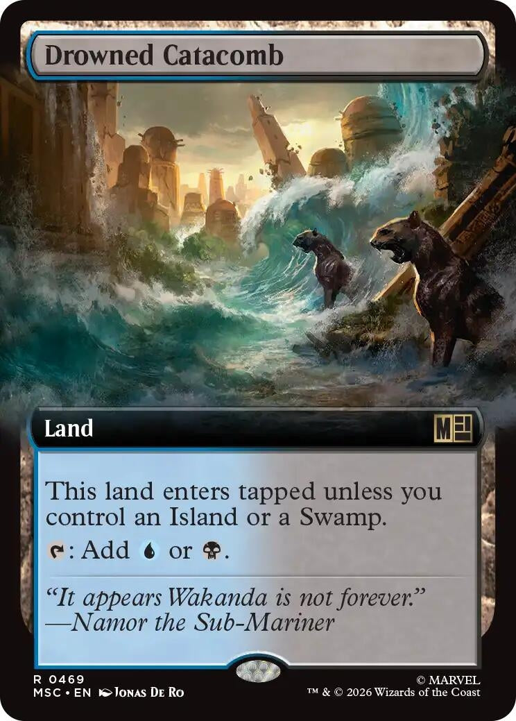 Image for Drowned Catacomb (Extended Art) (469) (MSC) - Magic: The Gathering