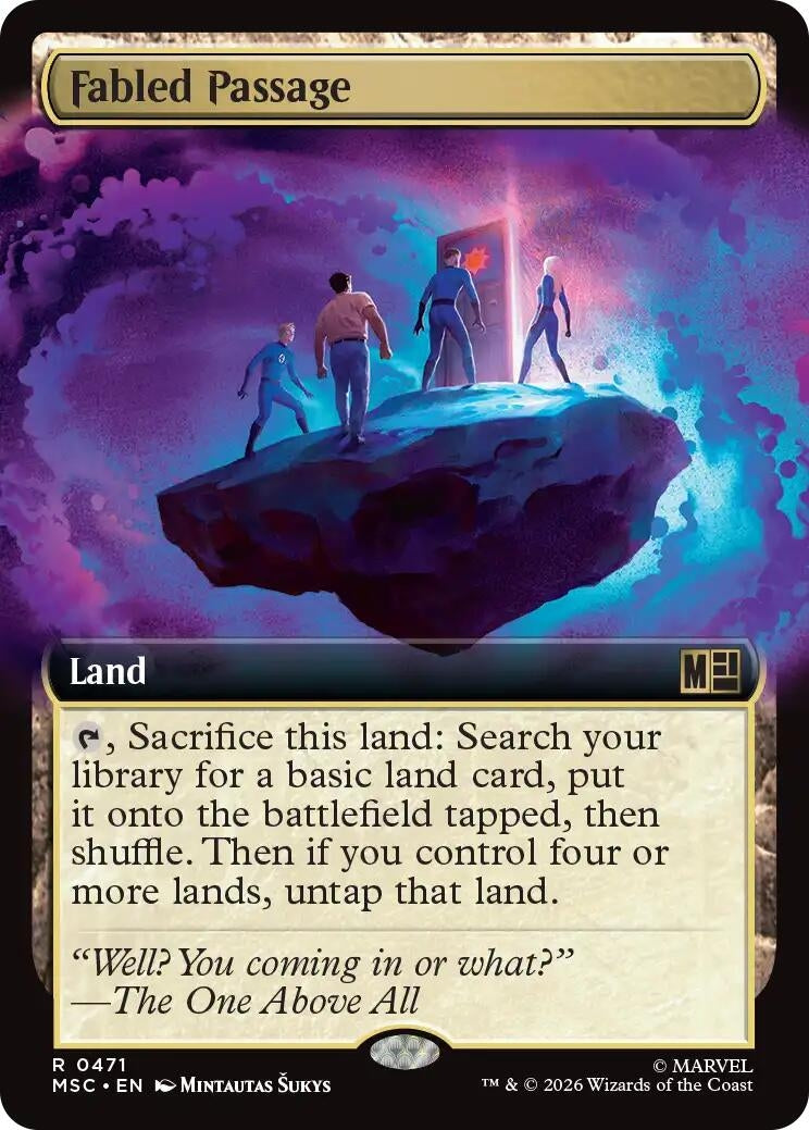 Image for Fabled Passage (Extended Art) (471) (MSC) - Magic: The Gathering