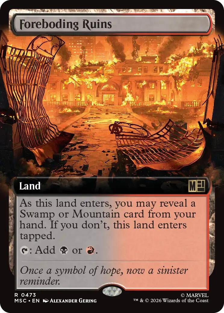 Image for Foreboding Ruins (Extended Art) (473) (MSC) - Magic: The Gathering