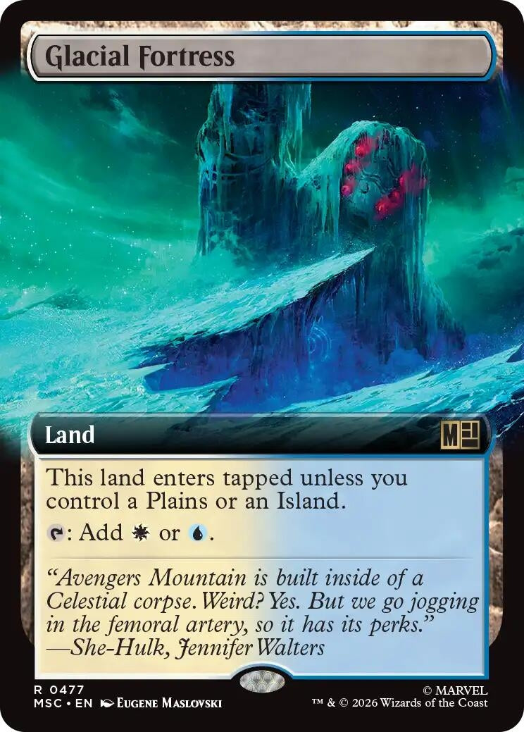 Image for Glacial Fortress (Extended Art) (477) (MSC) - Magic: The Gathering