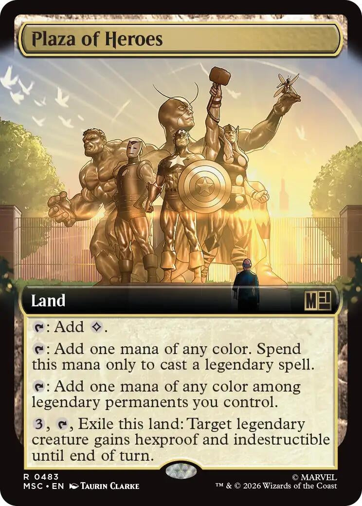 Image for Plaza of Heroes (Extended Art) (483) (MSC) - Magic: The Gathering