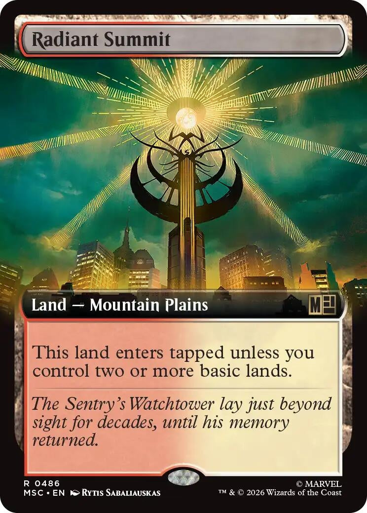 Image for Radiant Summit (Extended Art) (486) (MSC) - Magic: The Gathering