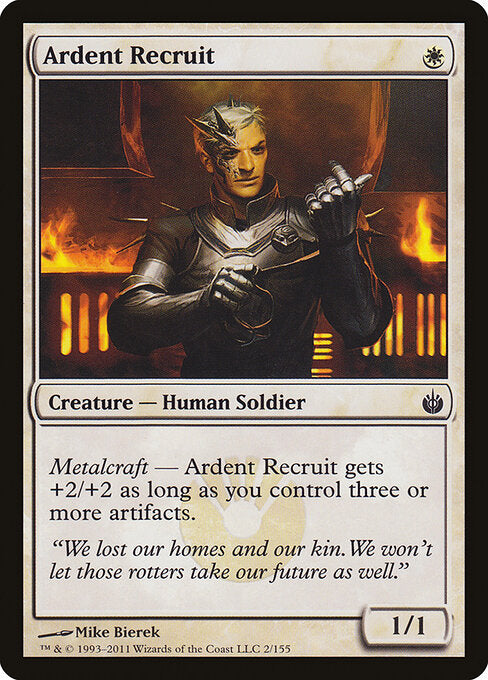 Ardent Recruit - Mirrodin Besieged - 2