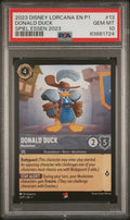 DONALD DUCK SPIEL ESSEN 2023 2023 DISNEY LORCANA EN P1-PROMO PSA GEM MT 10