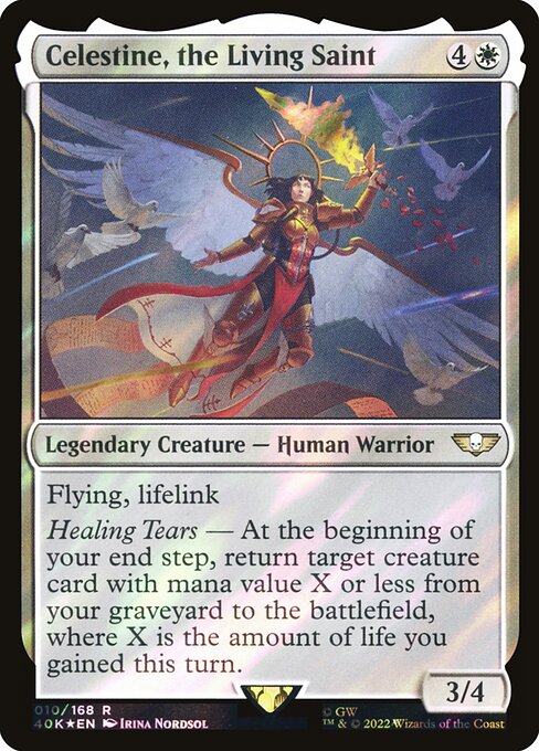 Celestine, the Living Saint - Warhammer 40,000 Commander - 10★