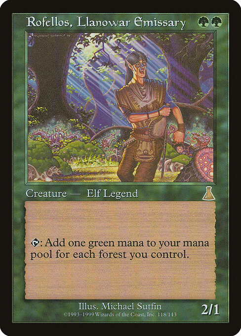 Rofellos, Llanowar Emissary - Urza's Destiny - 118