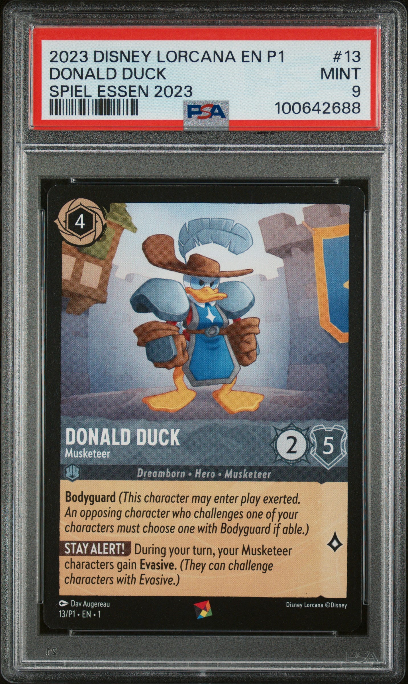 DONALD DUCK SPIEL ESSEN 2023 2023 DISNEY LORCANA EN P1-PROMO PSA MINT 9