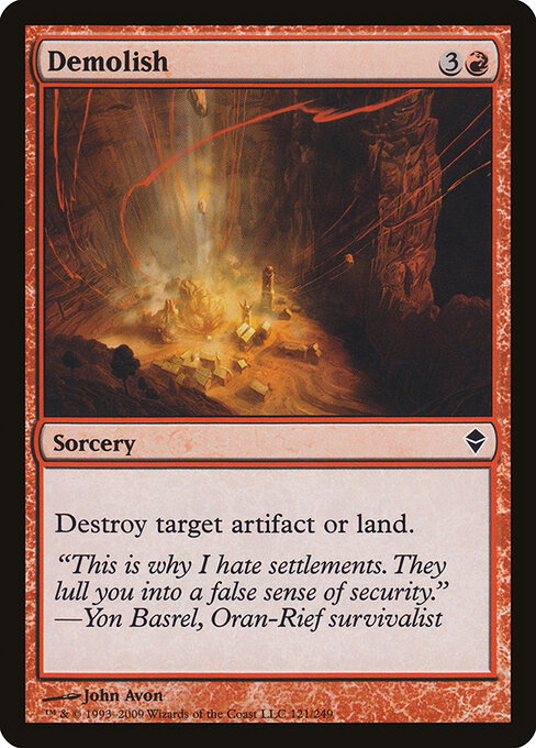 Demolish - Zendikar - 121