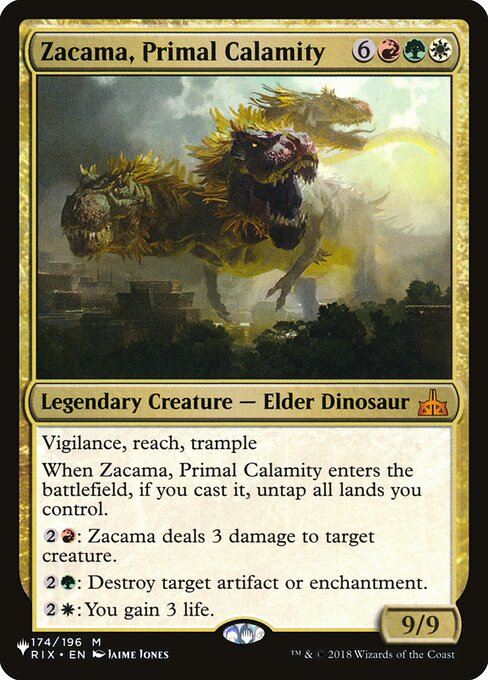 Zacama, Primal Calamity - The List - RIX-174