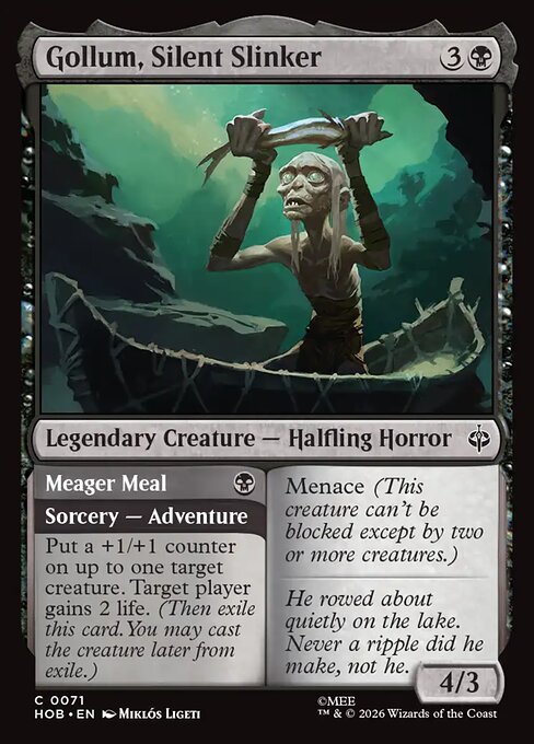 Gollum, Silent Slinker // Meager Meal - The Hobbit - 71