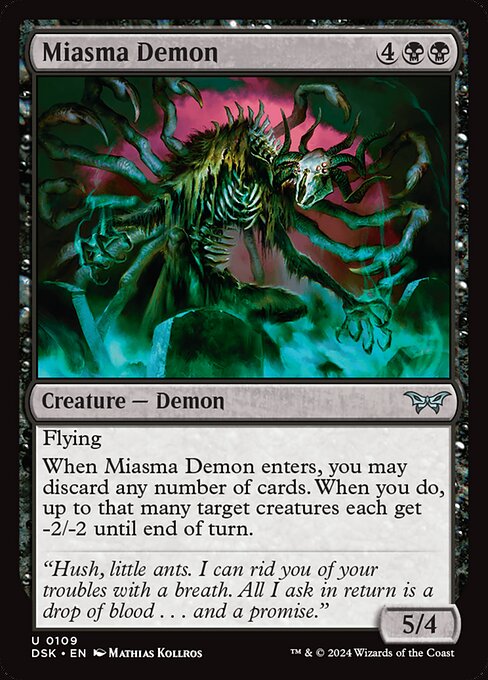 Miasma Demon - Duskmourn: House of Horror - 109