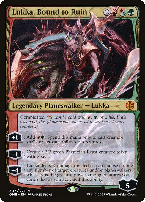 Lukka, Bound to Ruin - Phyrexia: All Will Be One - 207