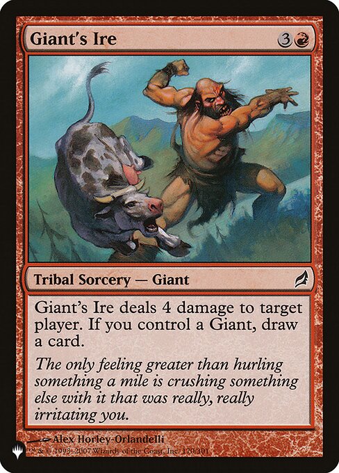 Giant's Ire - The List - LRW-170