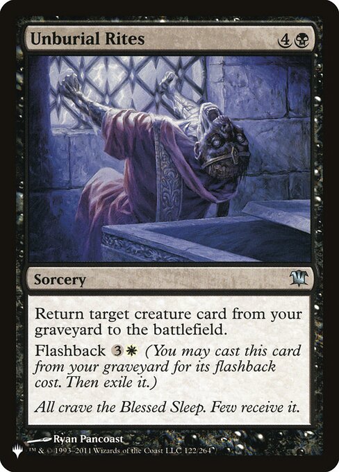 Unburial Rites - The List - ISD-122