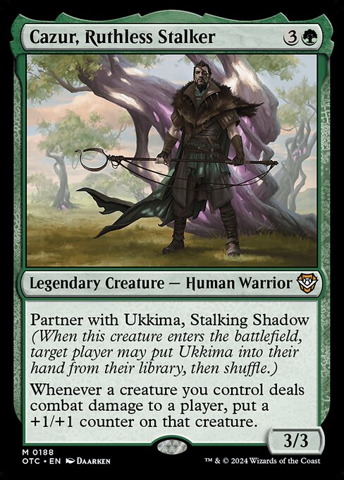 Cazur, Ruthless Stalker - Outlaws of Thunder Junction Commander - 188