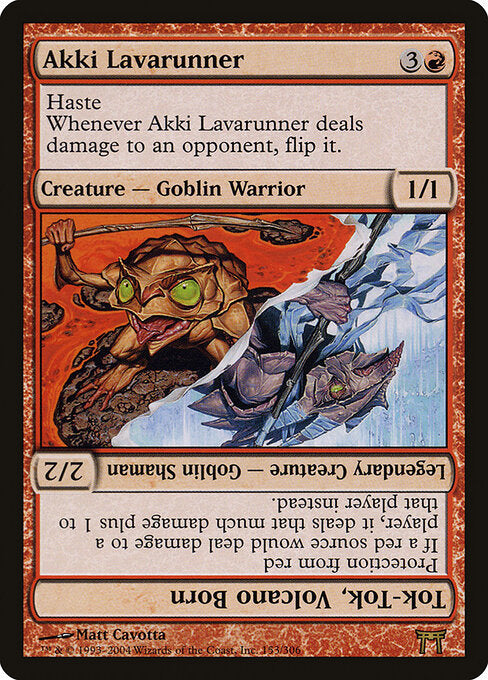 Akki Lavarunner // Tok-Tok, Volcano Born - Champions of Kamigawa - 153