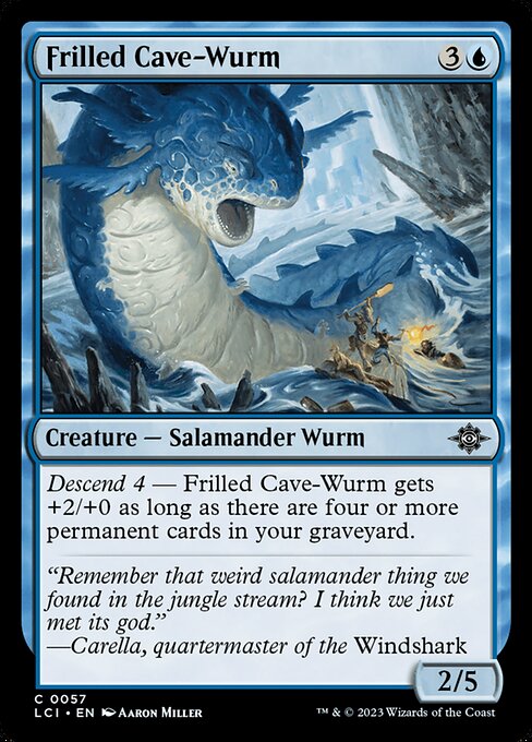 Frilled Cave-Wurm - The Lost Caverns of Ixalan - 57