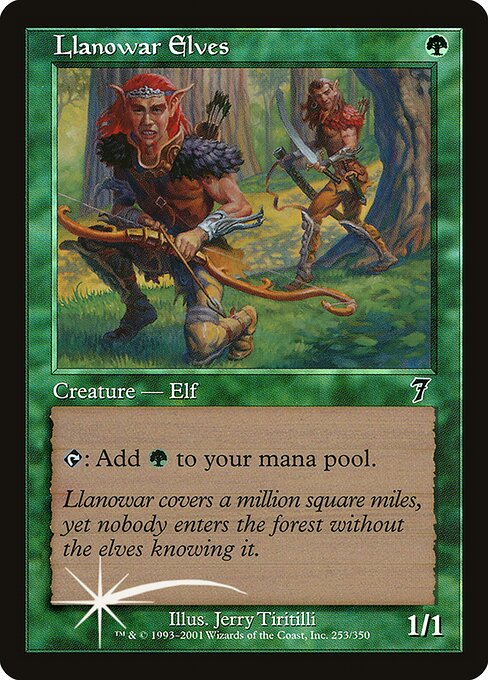 Llanowar Elves - Seventh Edition - 253★