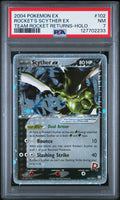 ROCKET'S SCYTHER EX TEAM ROCKET RETURNS-HOLO 2004 POKEMON EX TEAM ROCKET RETURNS PSA NM 7