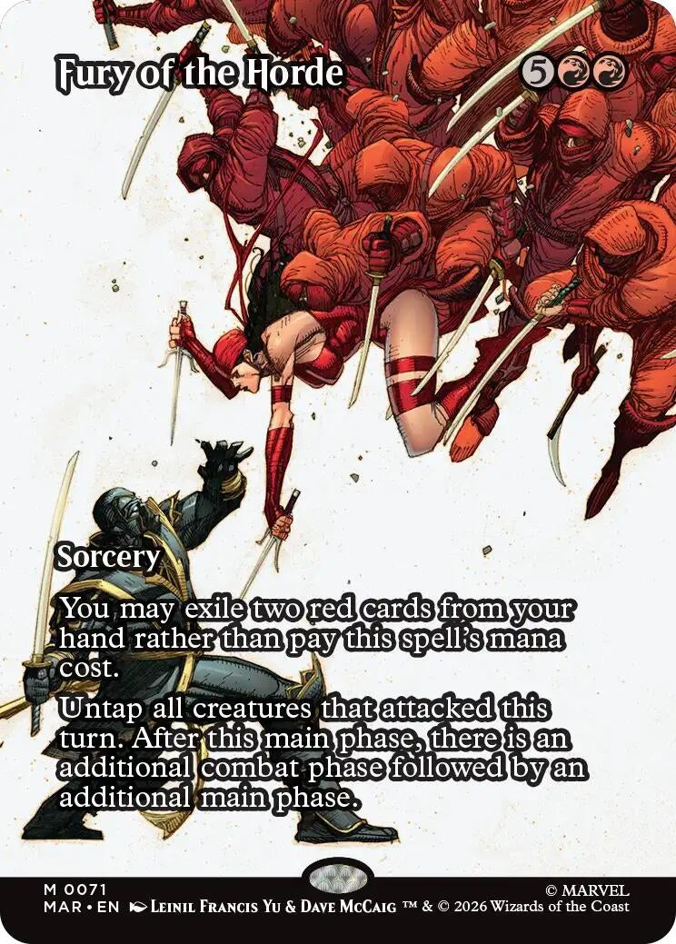 Image for Fury of the Horde (Borderless) (71) (MAR) - Magic: The Gathering