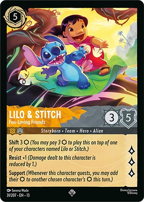 Image for Lilo & Stitch - Fun-Loving Friends (31/204) (13) - Disney Lorcana