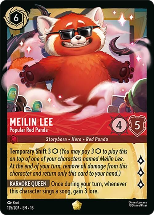 Image for Meilin Lee - Popular Red Panda (125/204) (13) - Disney Lorcana