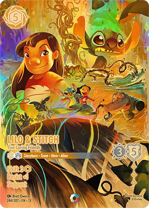 Image for Lilo & Stitch - Fun-Loving Friends (Iconic) (244/204) (13) - Disney Lorcana