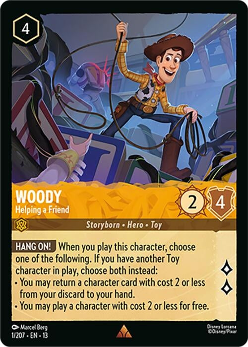 Image for Woody - Helping a Friend (1/204) (13) - Disney Lorcana