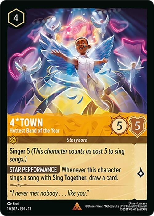 Image for 4*Town - Hottest Band of the Year (17/204) (13) - Disney Lorcana