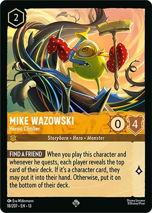Image for Mike Wazowski - Heroic Climber (18/204) (13) - Disney Lorcana