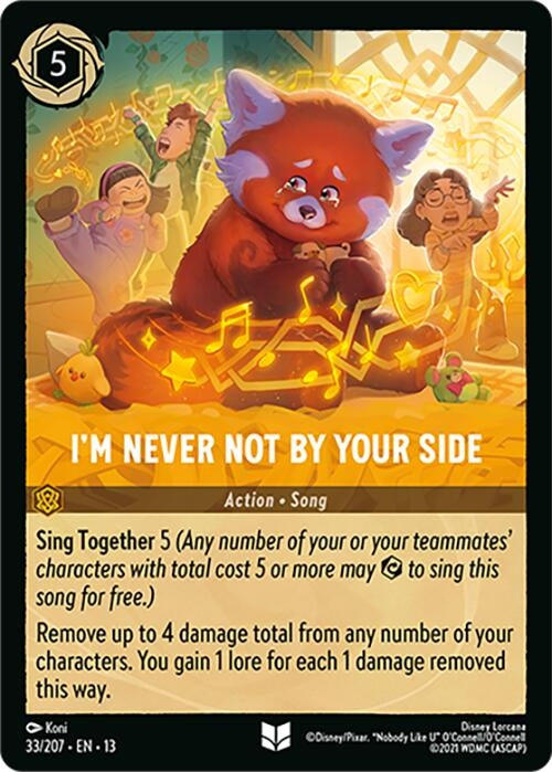 Image for I'm Never Not by Your Side (33/204) (13) - Disney Lorcana