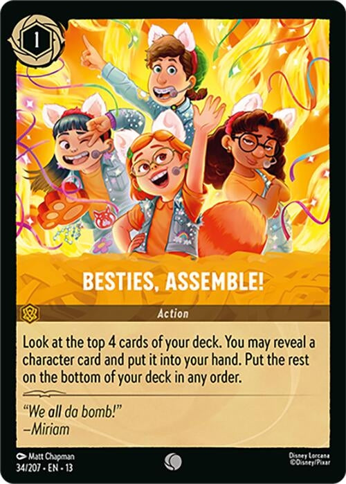 Image for Besties, Assemble! (34/204) (13) - Disney Lorcana